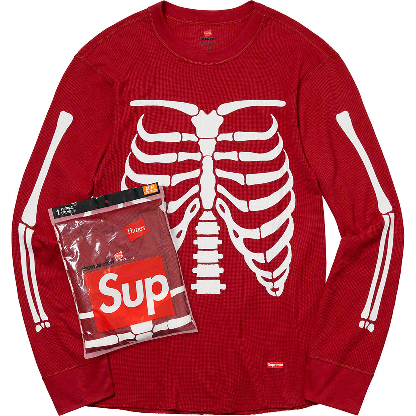 Supreme®/Hanes® Bones Thermal Crew (1 Pack) | Supreme 21fw