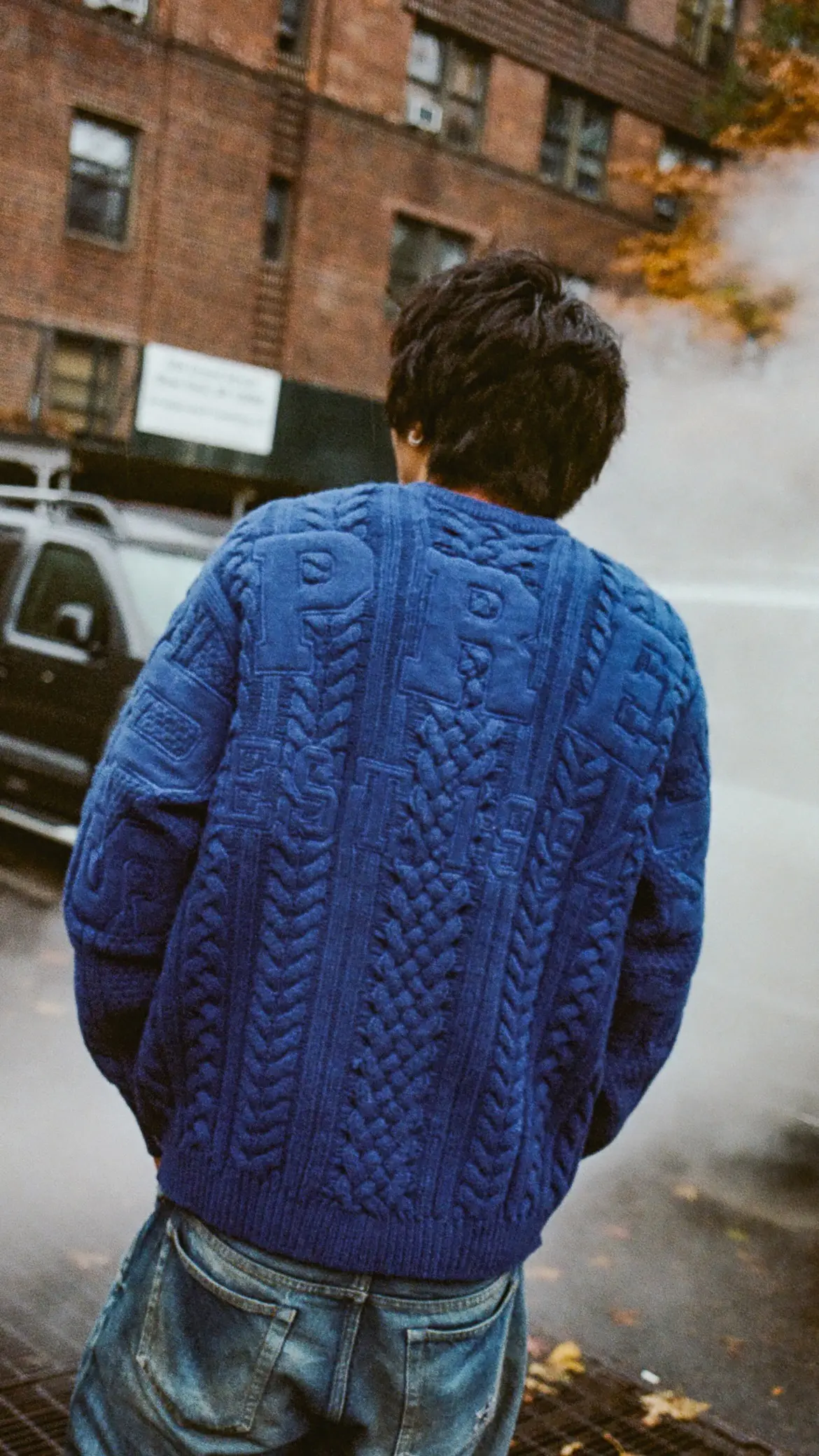 Appliqué Cable Knit Sweater | Supreme 23fw