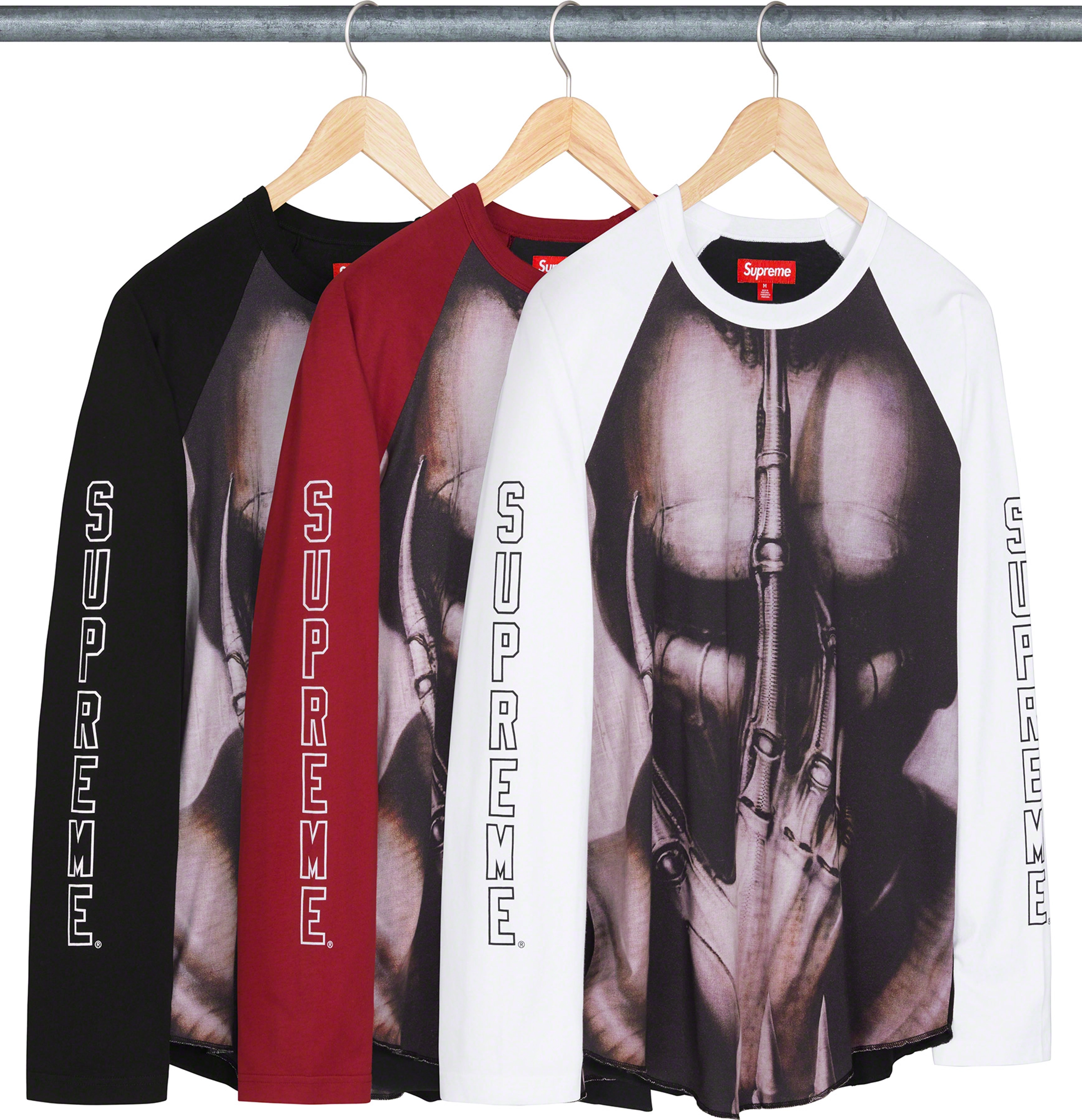 H.R. Giger Raglan L/S Top | Supreme 23fw