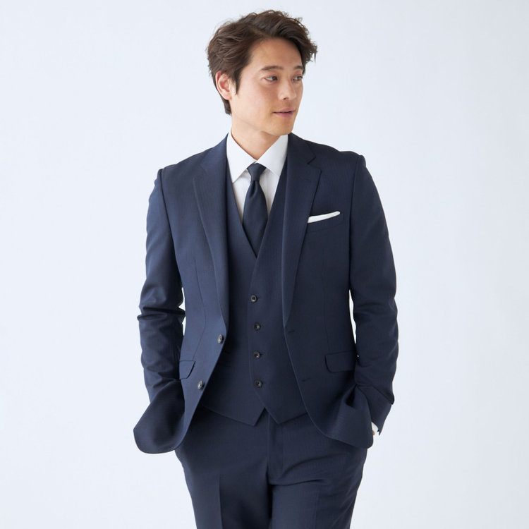 発送在庫あり】【SLIM TAPERED_2】【年間】2釦シングルスリーピース