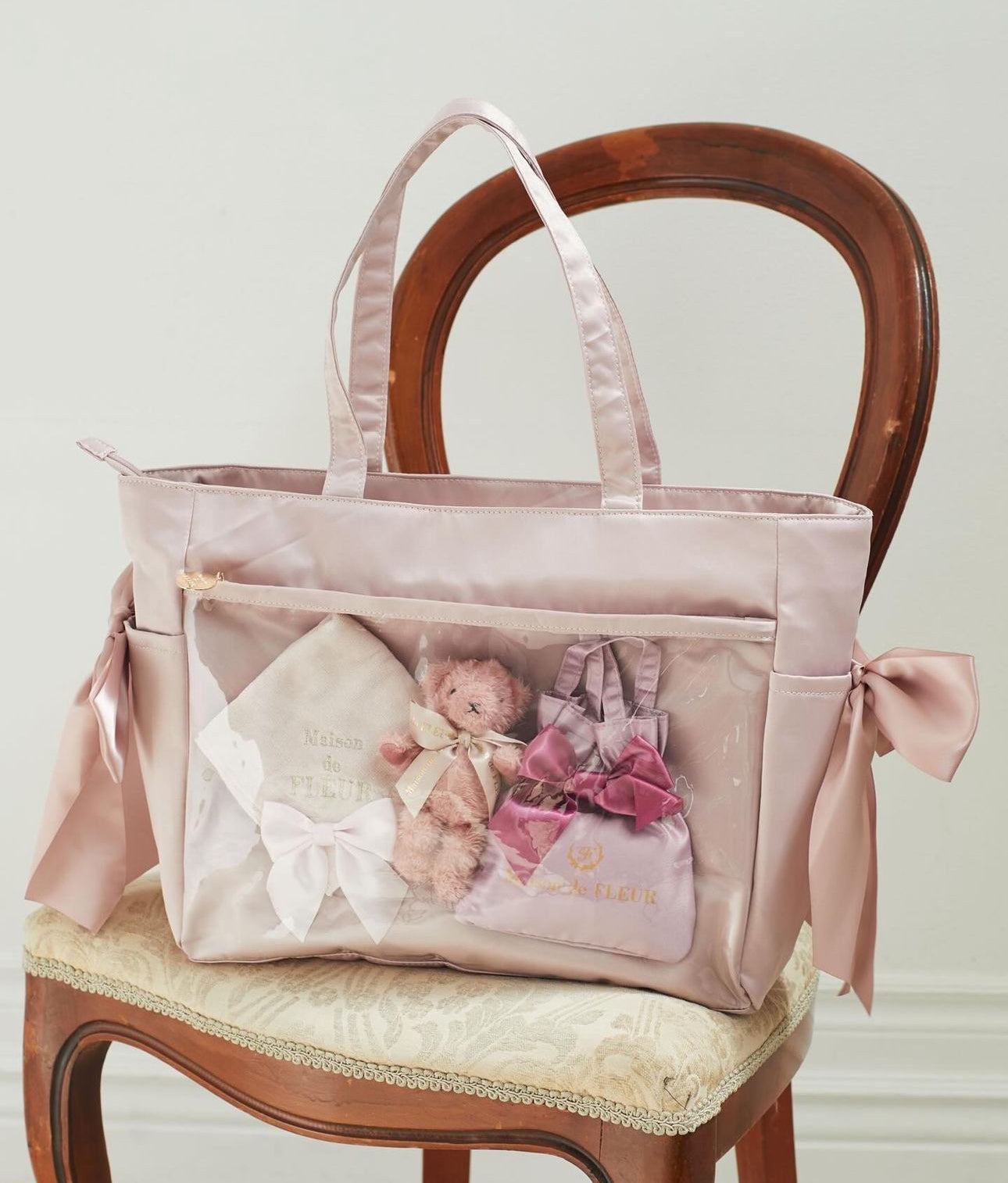 Maison De Fleur Satin Large Ita Bag – Suteki Gifts