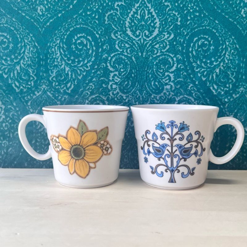 Baycrest japan blue heritage セラミック製マグカップ 花柄 青い鳥 各種