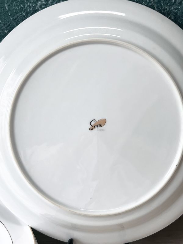 SONE CHINA ソネチャイナ vintageplate 26.5cmプレート皿 3枚セット