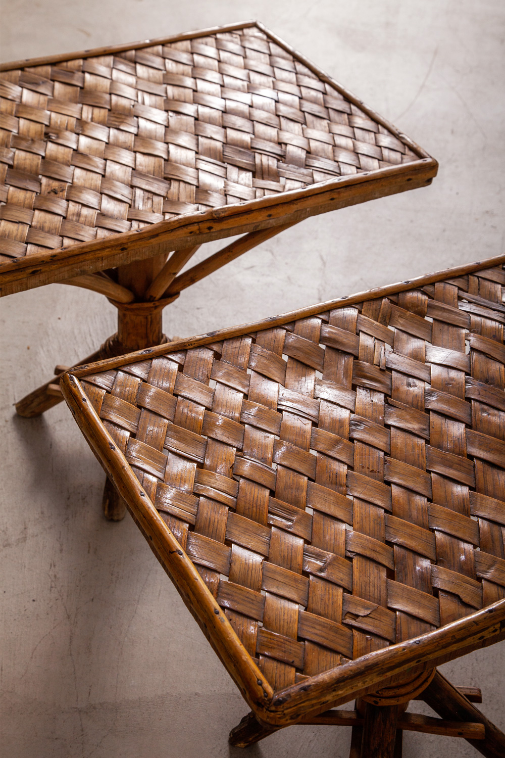 stoop | French Vintage Rattan Side Table