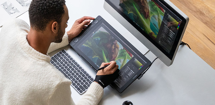 Huion Kamvas 16 (Gen 3) 2.5K Digital Art Tablet with Pen for