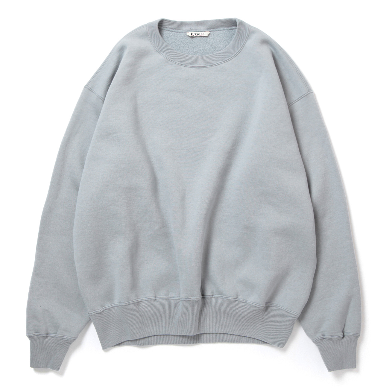AURALEE / オーラリー | SMOOTH SOFT SWEAT P/O (メンズ) - Blue Gray