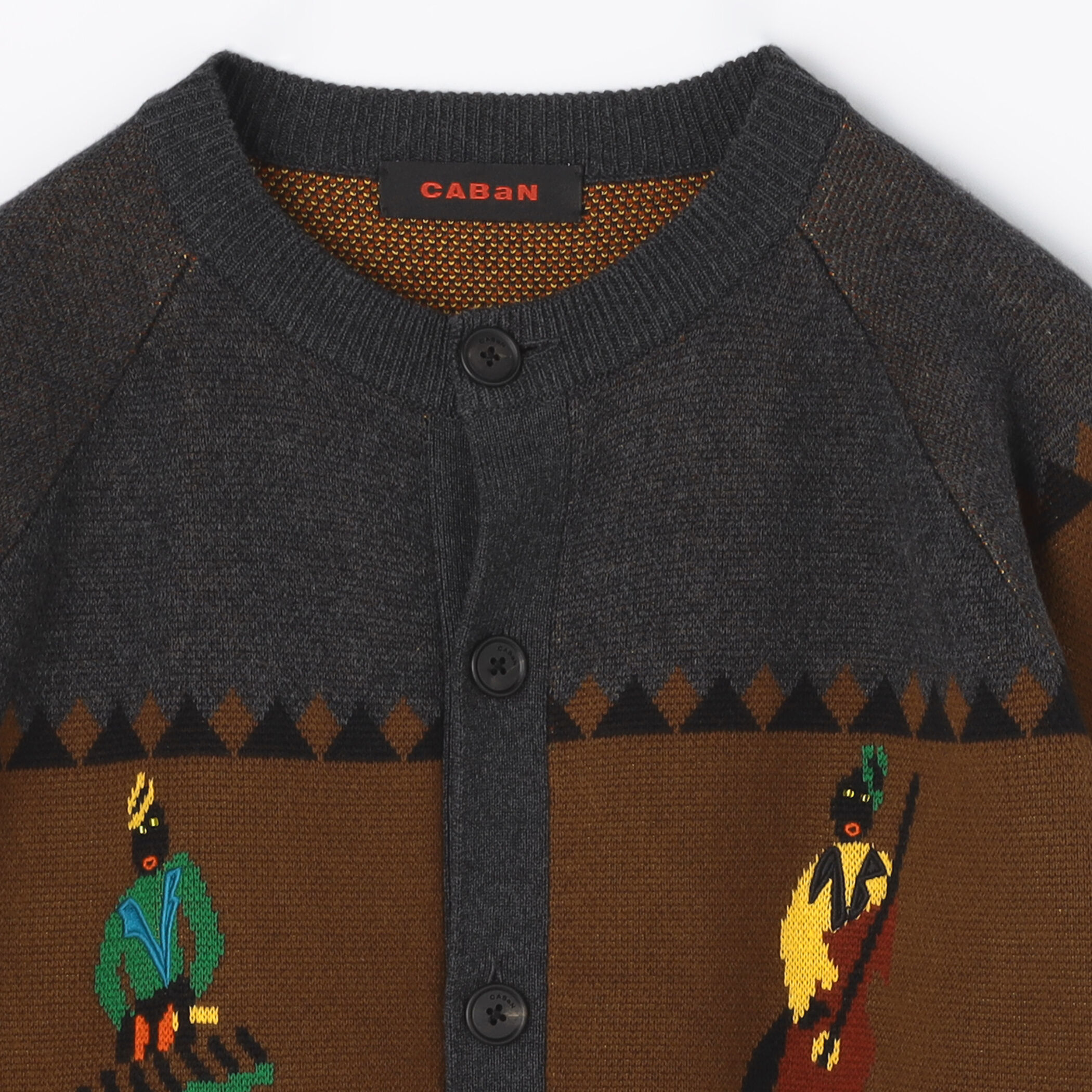 CABaN コットンカシミヤジャカード JAZZ BAND クルーネック