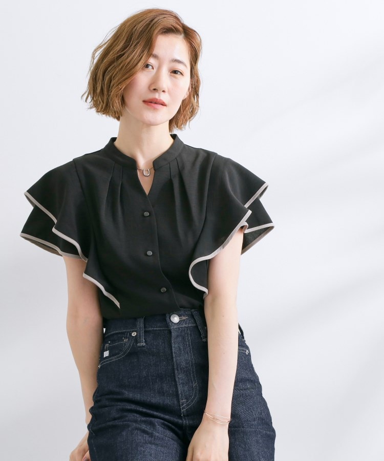 さらりと着られる】多機能フリルブラウス（シャツ・ブラウス） | grove
