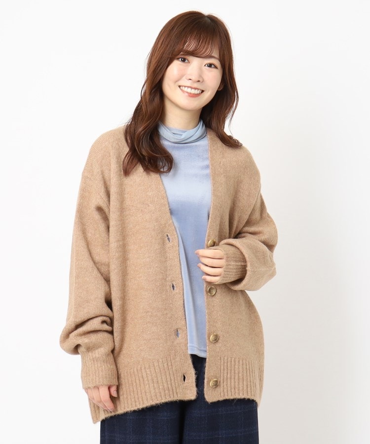 ヤクライクワイドVネックカーディガン（カーディガン/ボレロ） | ZAMPA