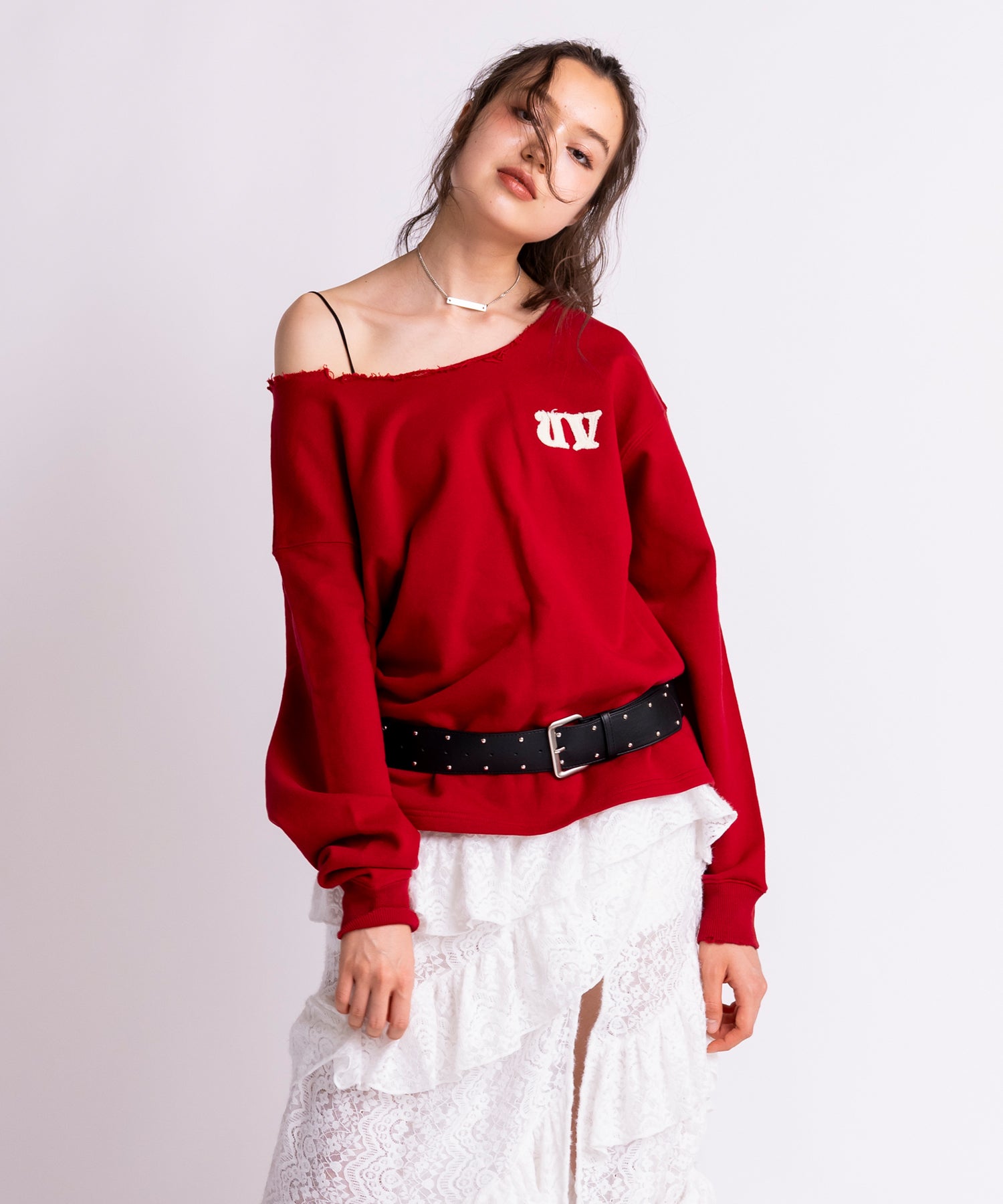 カットオフワンショルダールーズスウェット｜ACLENT（アクレント）