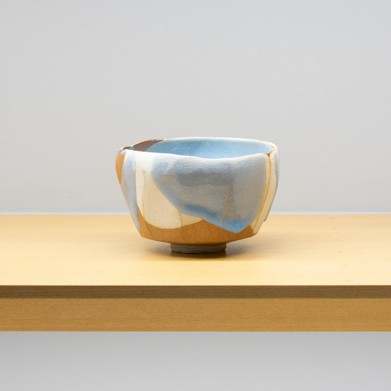 松林豊斎 / 茶碗 月白釉流シ（一点物） – HULS GALLERY TOKYO | 現代