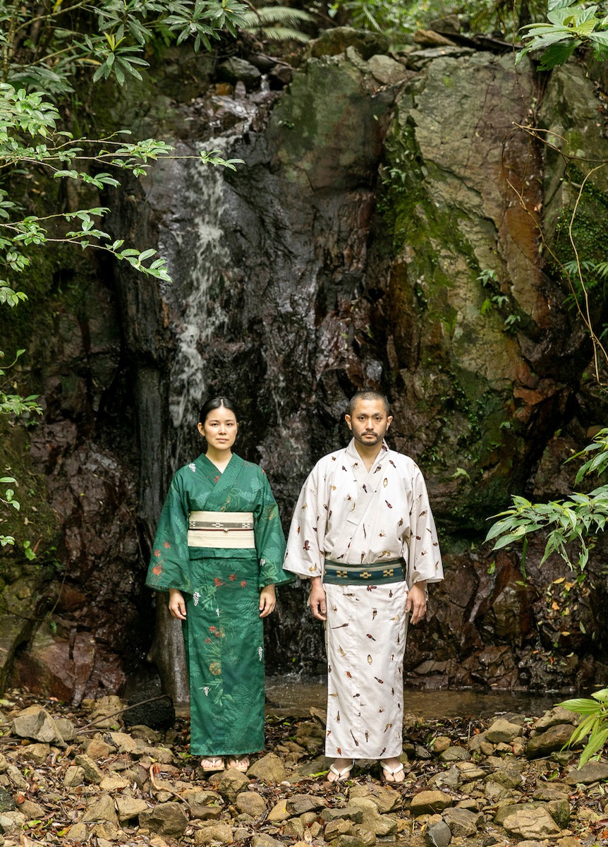 大人の絞り浴衣 ダークグリーン 深緑 希少ふくよかサイズused 大人の