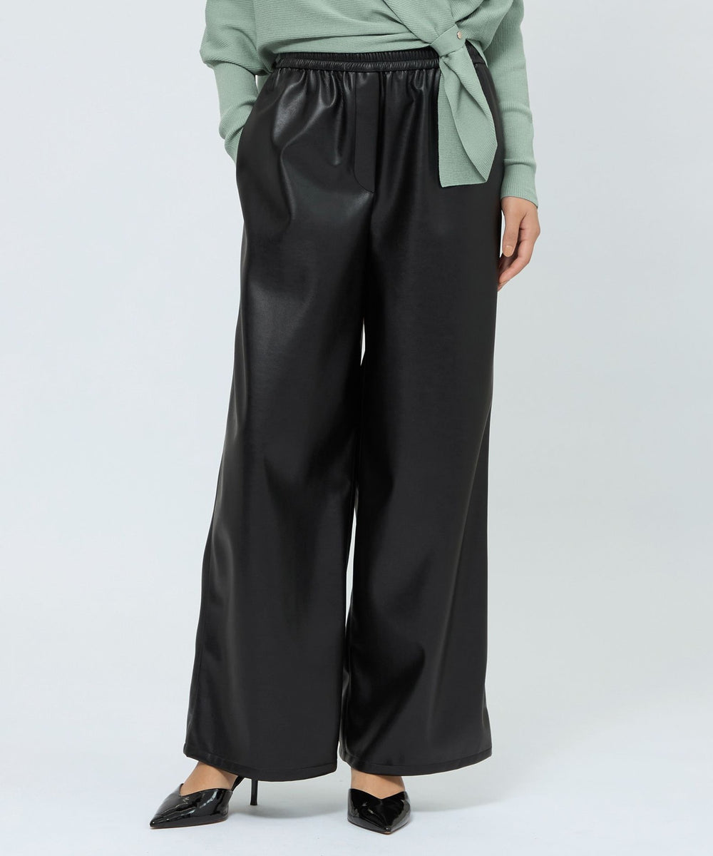 シンセティックレザー ワイドパンツ(パンツ)｜EPOCA(エポカ)の