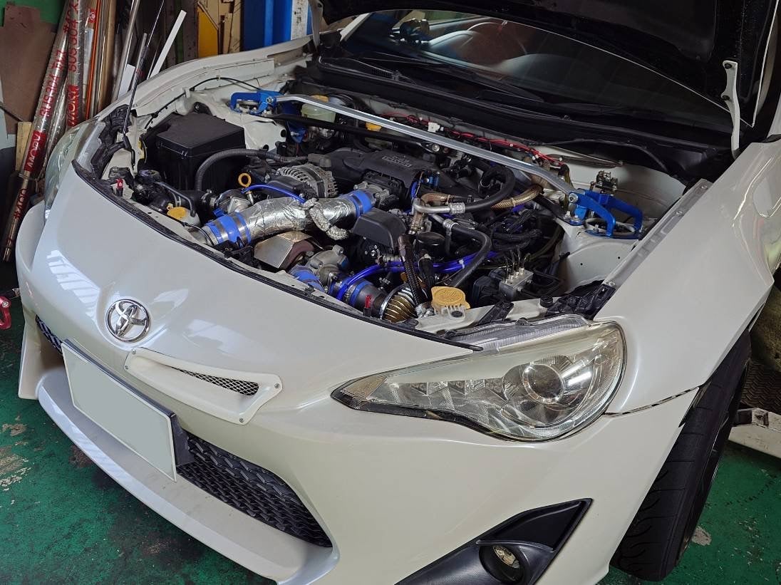 ZN6,FA20改ターボ,ローコンプFA21R制作,アルテッツァ3SG改2.2腰下完成