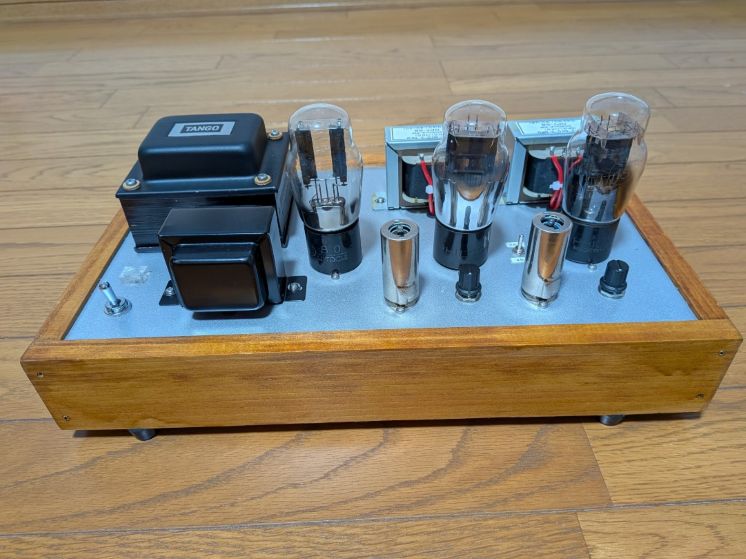 45・2A3兼用シングル・アンプの製作 ② / 配線作業そして完成しま