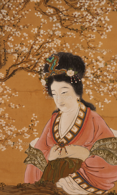 唐美人図(部分)[20076001619]の写真・イラスト素材｜アマナイメージズ