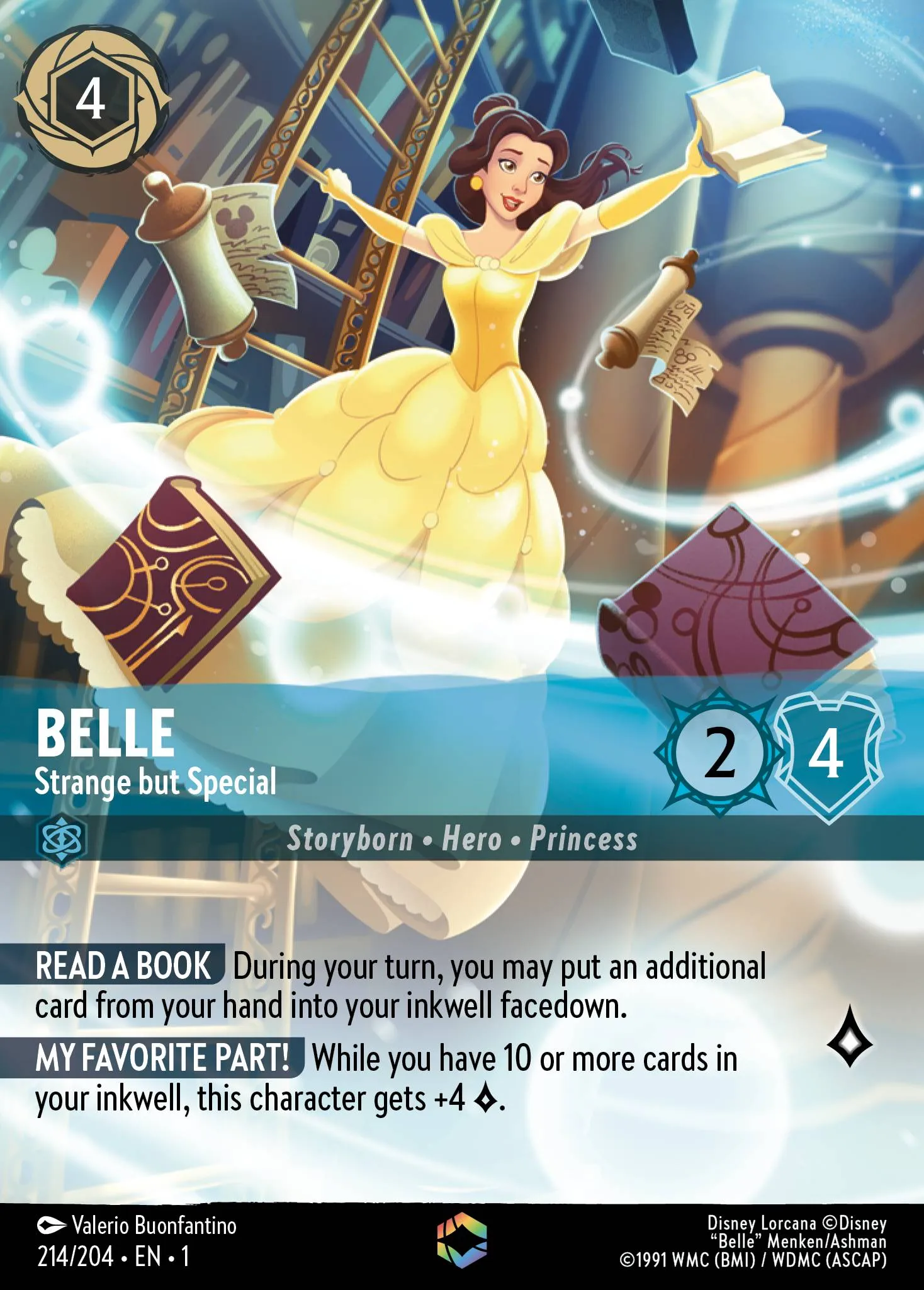 001-214 Belle - Strange but Special Lorcana Card | Disney Lorcana