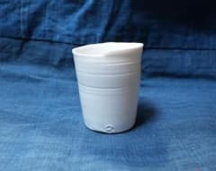 黒田泰蔵 白磁盃 ぐい呑み カップ 猪口 酒器 作家 Tマーク - メルカリ