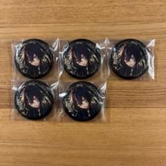 匿名発送]あくねこ 悪魔執事と黒い猫 4周年 缶バッジ バスティン×5