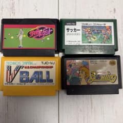 ファミコンソフト4本セット ジャンク扱い - メルカリ