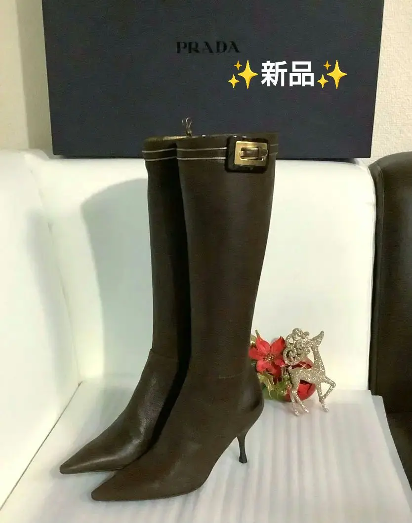2026年最新】PRADA カラー：ブラウン系 ロングブーツの人気アイテム