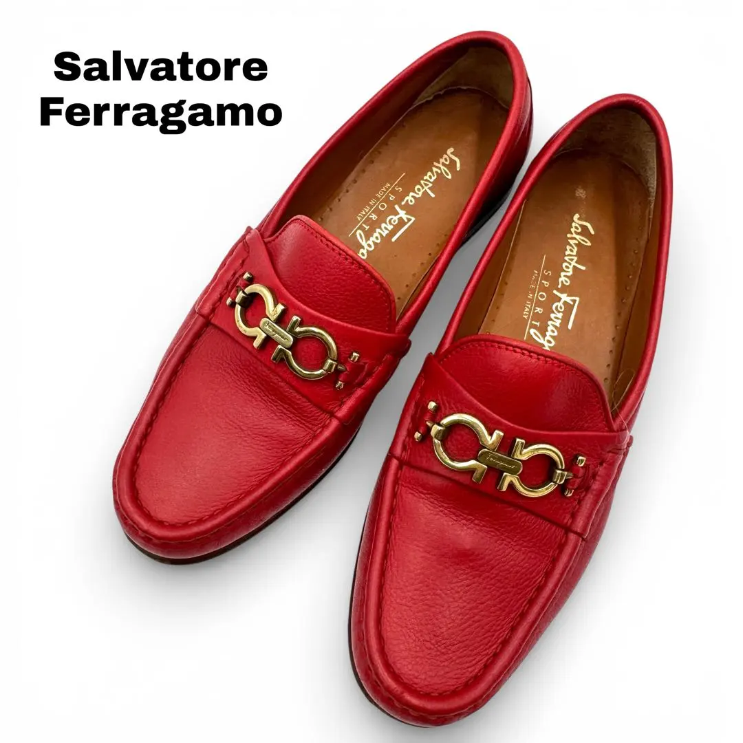 2026年最新】Salvatore Ferragamo カラー：レッド系 ローファー・革靴