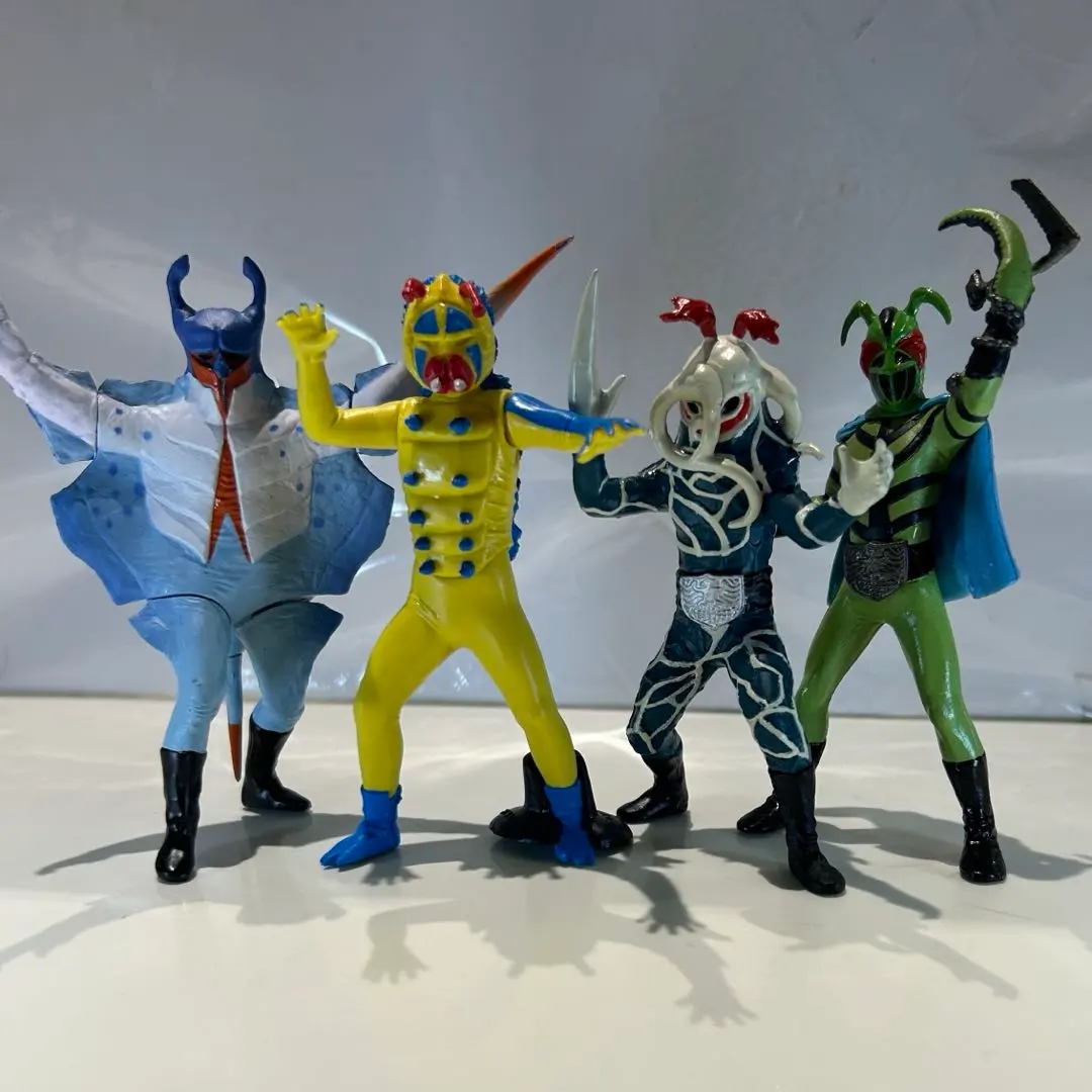 ⚠️超激レア・当時物仮面ライダードクガンダー（成虫）珍色水色旧バンダイ