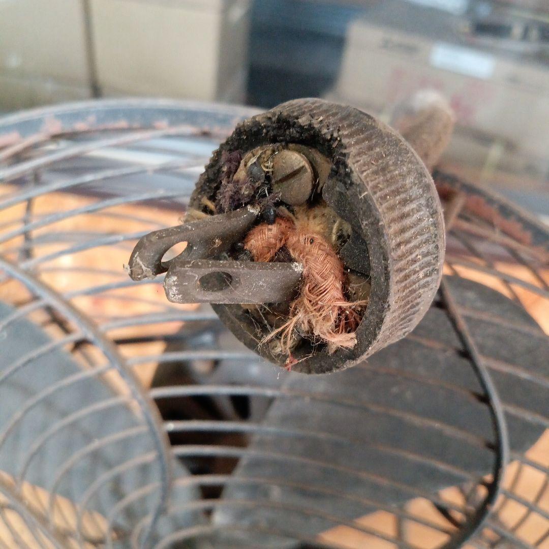 芝浦製作所 C-7032 英語表記 アンティーク 鉄製 扇風機 ジャンク