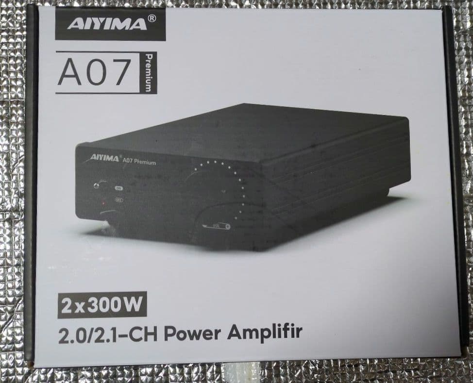Aiyima A07 2x300W パワーアンプ 新品 音出し確認30秒のみa AIYIMA A07 プレミアム TPA3255 パワーアンプ 300Wx2 クラスD ステレオ