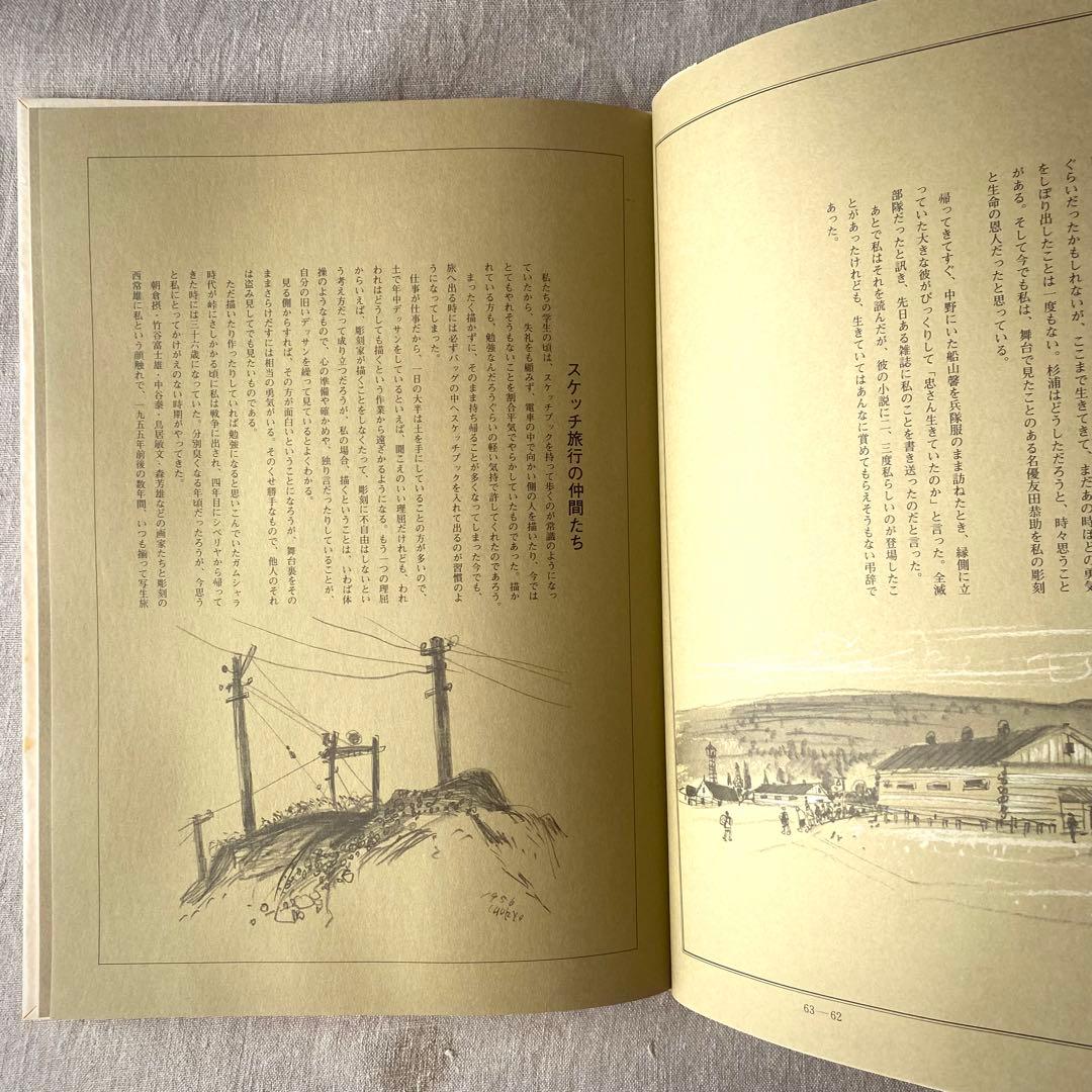 絶版・希少】佐藤忠良 素描集『旅の走り描き』自選素描集 (現代美術社