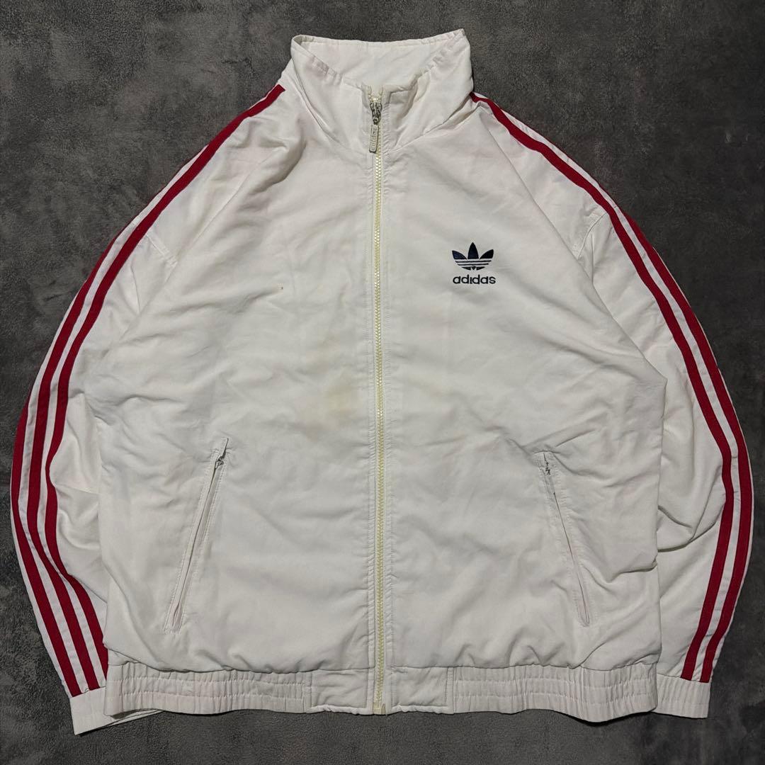 90s 万国旗タグ アディダス ナイロンジャケット トラックジャケット