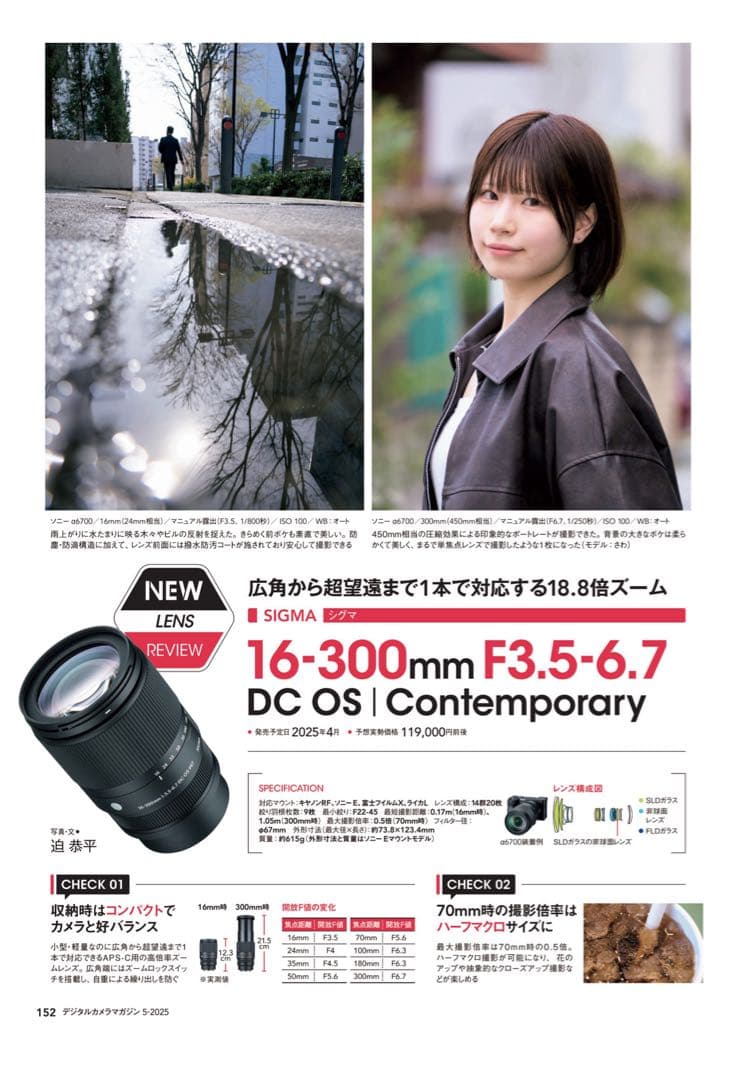 SIGMA RF 16-300mm f/3.5-6.7 DC OS極美品ND付