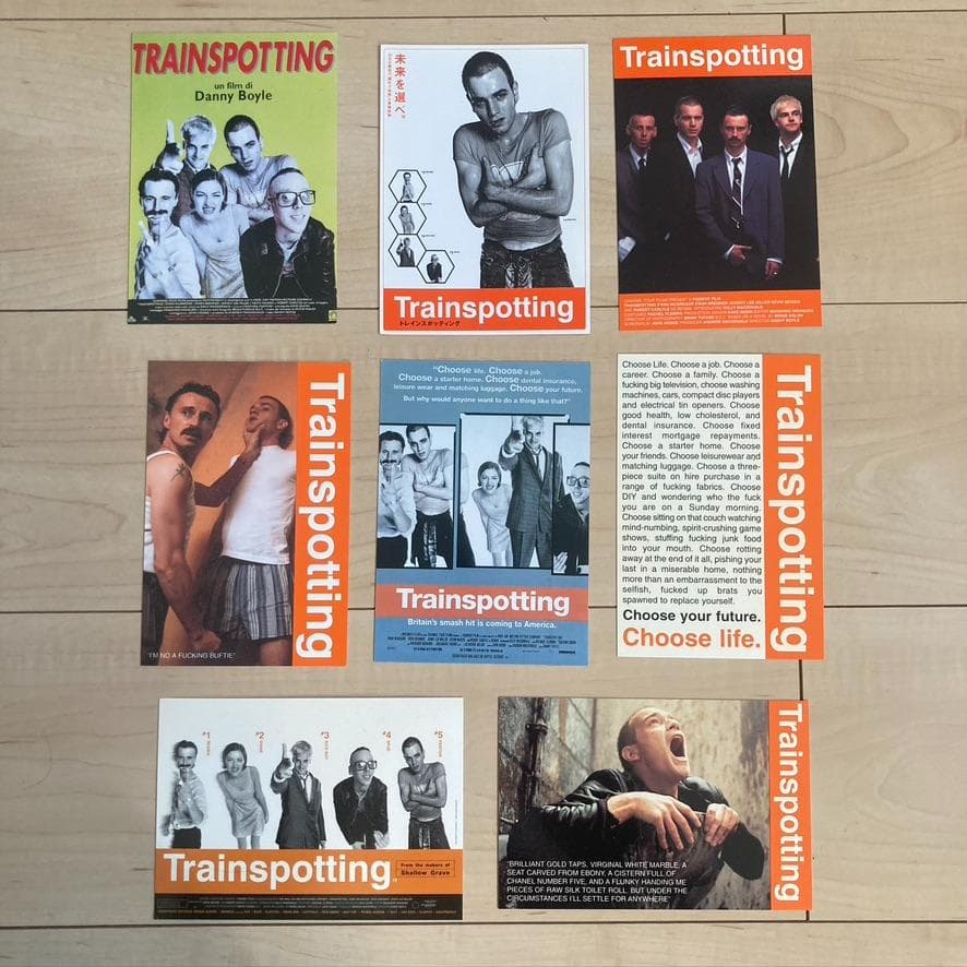 90sトレインスポッティング ポストカード8枚セット ユアン・マクレガー