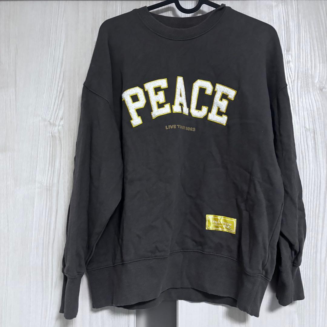 King & Prince PEACE ロゴ スウェット グレー - メルカリ