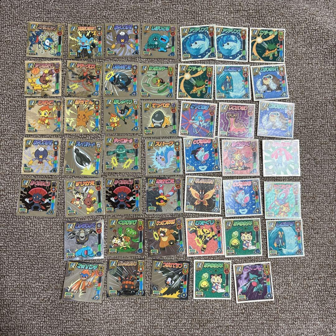大幅値下げ！！【希少】ポケモン シール列伝 技 シール キラ 46枚