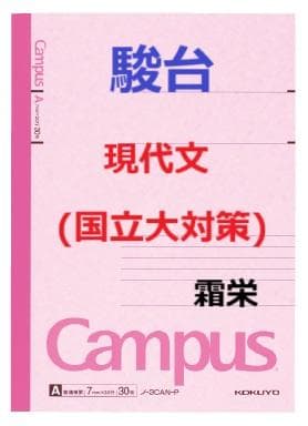 【駿台】『現代文(国立大対策)　霜栄師　第1回授業ノート』+α　河合塾代ゼミ東進 駿台】『現代文(国立大対策) 霜栄師 第1回授業ノート』+α 河合塾代ゼミ