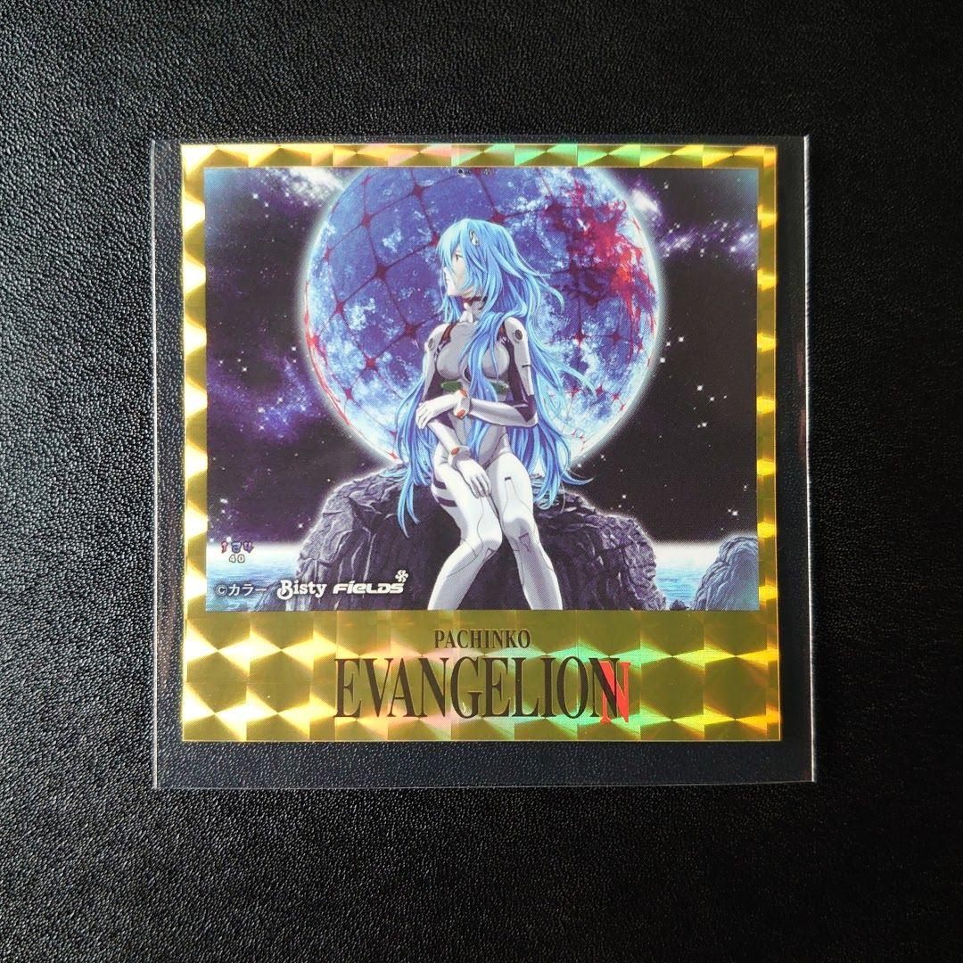 新世紀エヴァンゲリオン トレーディングステッカー 綾波レイ【金枠長髪