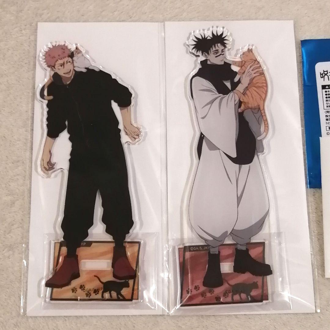 開封済み】まねきねこ アクリルスタンド 虎杖&脹相 キーホルダー虎杖