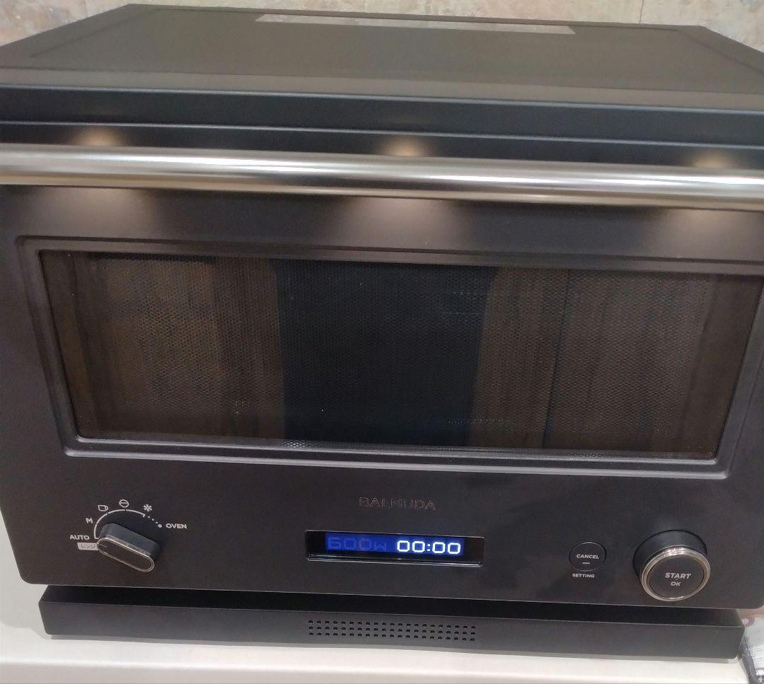 バルミューダオーブンレンジ K09A-BK　角皿　取説付　黒 BALMUDA The Range ［ ］バルミューダ 正規 ザ・レンジ オーブンレンジ