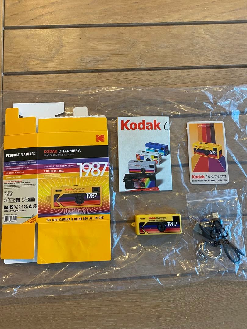 Kodak Charmera チャーメラ1987年キーチェーンカメラ イエロー KODAK CHARMERA キーチェーン デジタルカメラ（シングルパック）※お