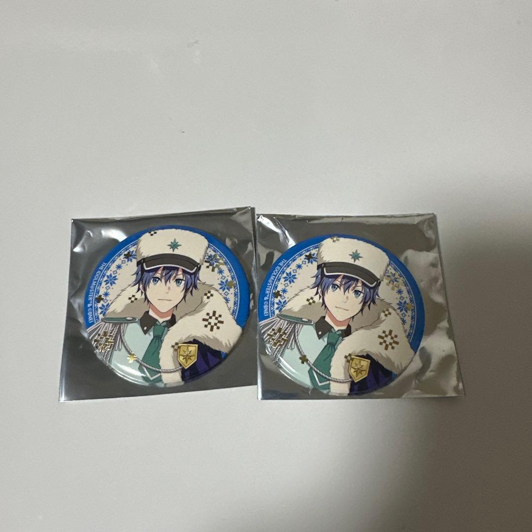 SideM シーパラコラボ 描き下ろし箔押し缶バッジ 天峰秀 2点セット