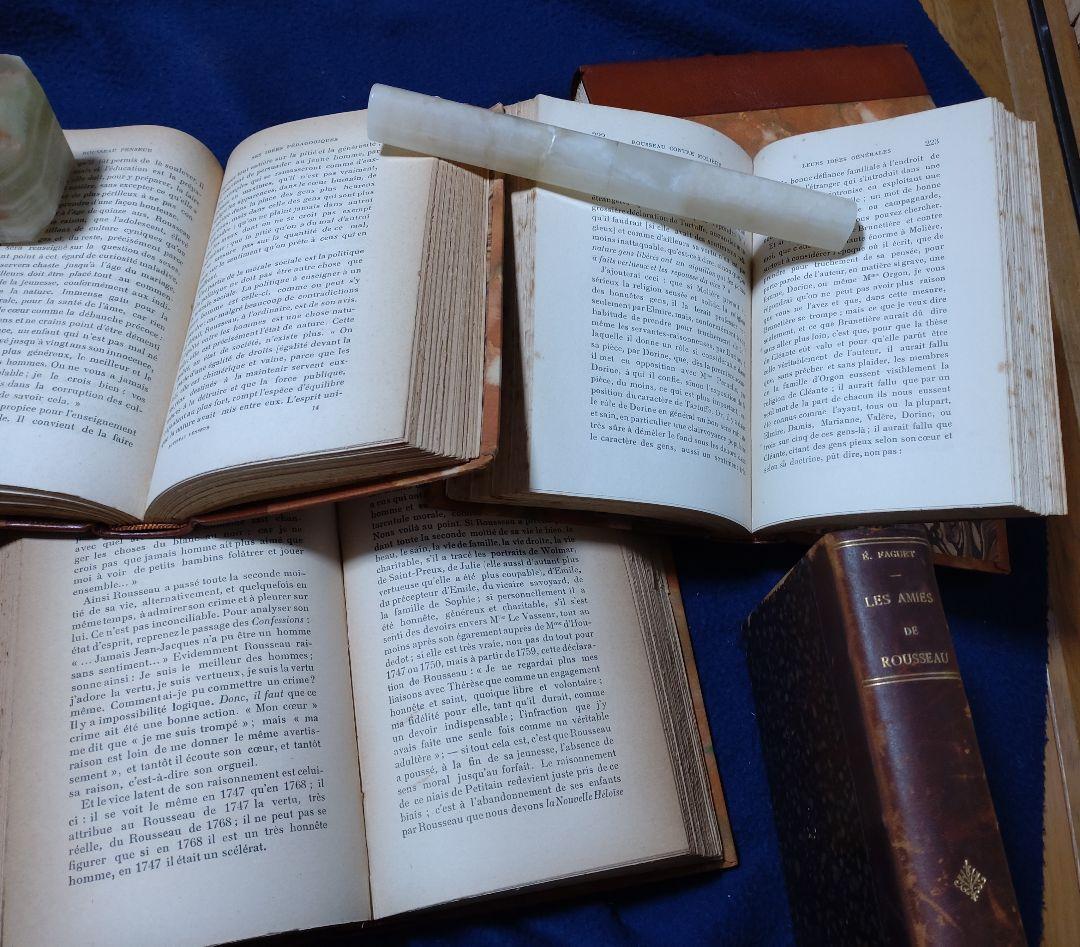Emile Faguet著 J.J.Rousseau研究書 全5巻 革装丁高級本 - メルカリ