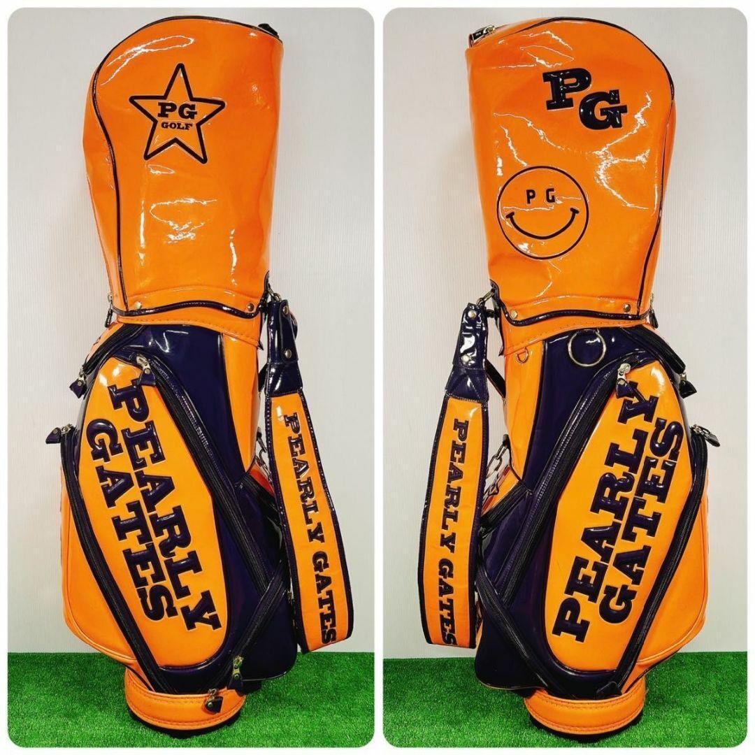 状態良好】パーリーゲイツ キャディバッグ エナメル 89スマイル ゴルフ