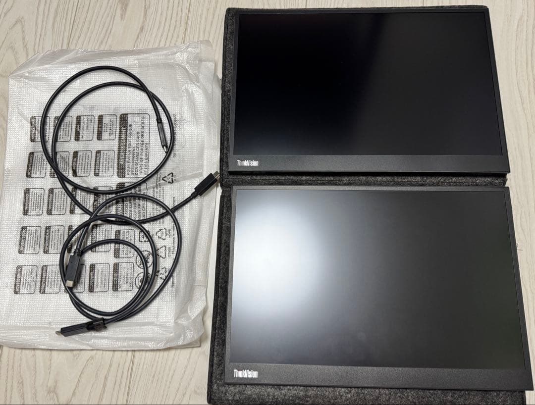 LenovoThinkVision M14d 2台セット保証付 - メルカリ