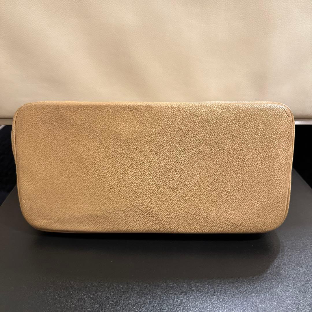 《正規品》CHANEL 復刻トート　ベージュ　ゴールド金具　キャビアスキン