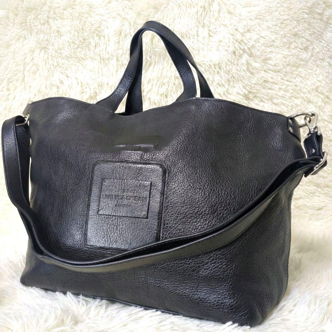 イオペレ✨️パピヨネ 香水瓶 レザー 2WAY トートバッグ 黒 A4 - メルカリ