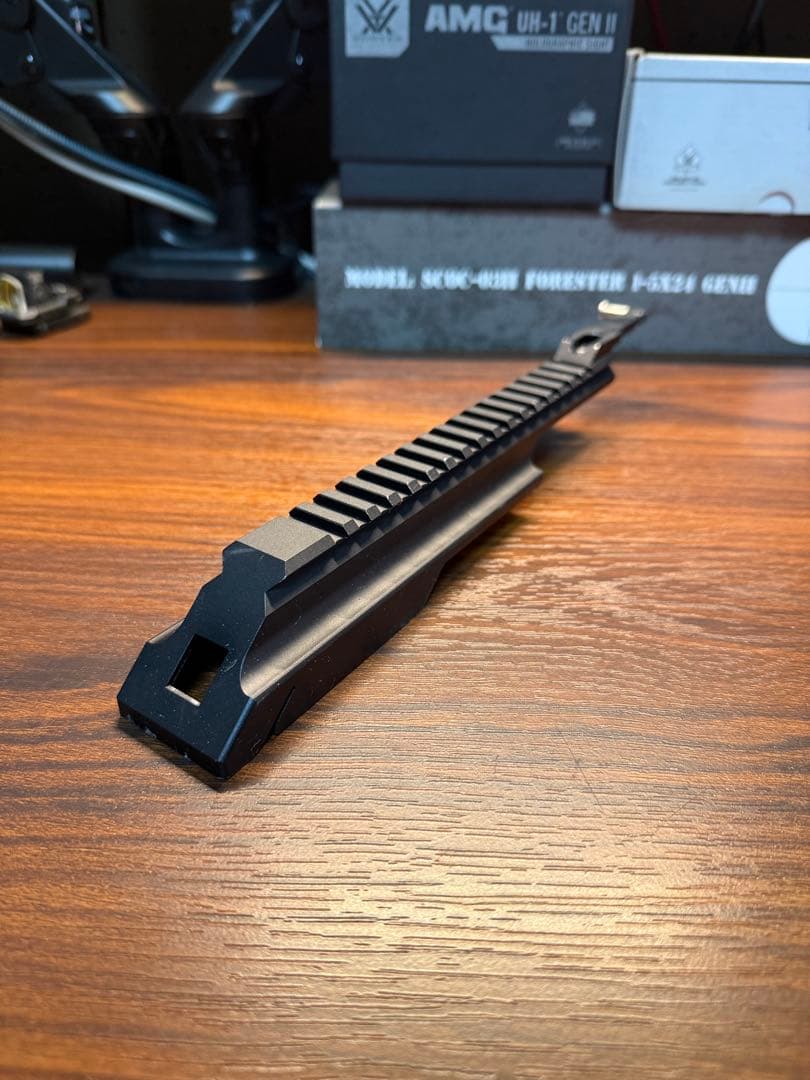 ak用　ダストカバー　マウントレール ブラック ARMY FORCE 製 】電動ガン AKシリーズ 対応 20mm レール ダストカバー