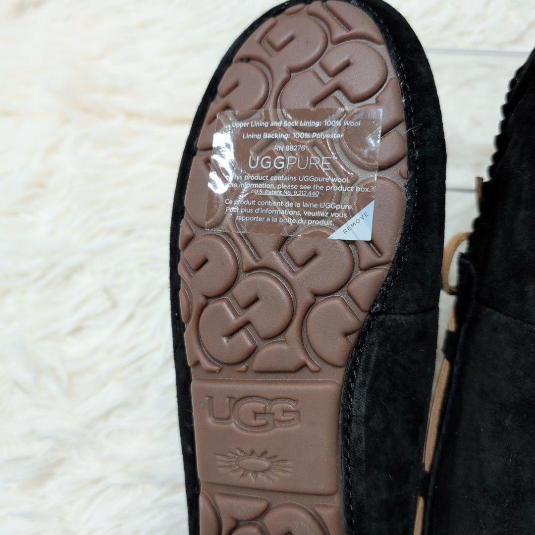 【未使用級】アグ ダコタ モカシン スリッポン ブラック 23.0cm