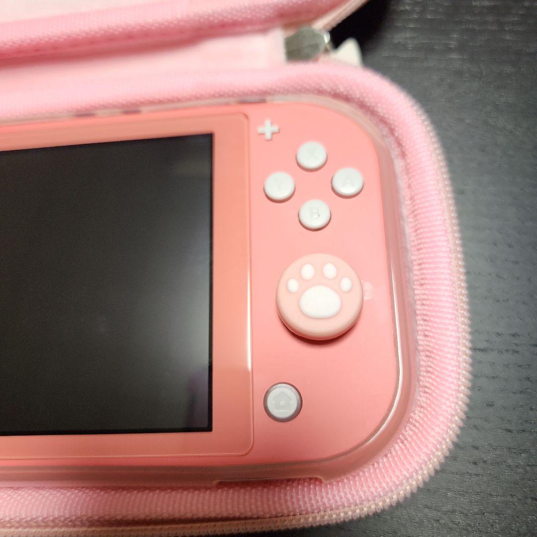 Switchライト ケース カバー付き コーラルピンク - メルカリ