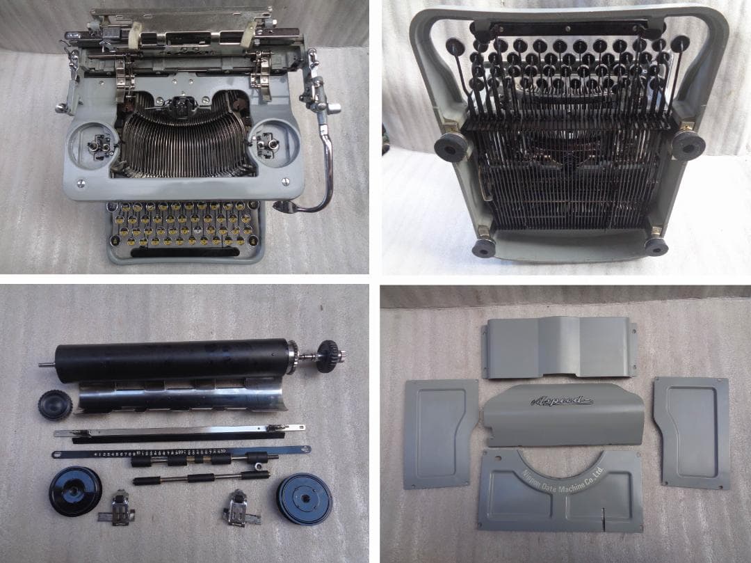 実働品 日本データマシン Aspeed 電報タイプライター カナもじくん